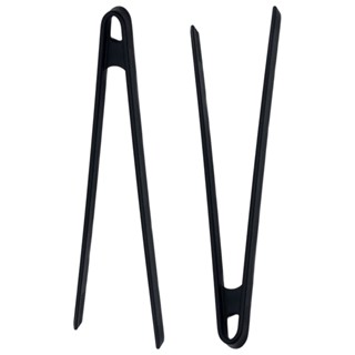 2pcs Silicone Barbecue Cooking Heat Resistant Long Handle Salad Non Stick Grilling Ice Buffet Toast Food Tongs