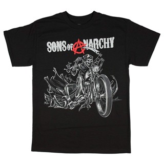 เสื้อยืดลายกราฟฟิกSons Of Anarchy Reaper On สําหรับรถจักรยานยนต์