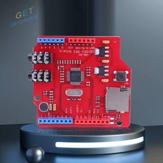 [Getdouble.th] บอร์ดขยาย VS1053 ฟังก์ชั่นบันทึกเสียง MP3 พอร์ตไมค์ สําหรับ ARDUINO MEGA [Getdouble.th]