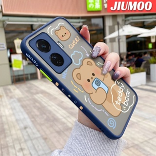 เคสโทรศัพท์มือถือแบบแข็ง ใส กันกระแทก ลายการ์ตูนหมีเท็ดดี้ สําหรับ VIVO T1 5G T1 Pro S15E Iqoo Z6 Pro S9 S9e