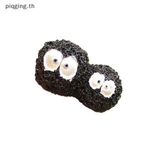 Piqging ตุ๊กตาฟิกเกอร์ รูปปั้นถ่านหิน ขนาดเล็ก สีดํา สําหรับเด็ก 5 ชิ้น