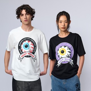 【พร้อมส่ง】Mishka Eyeball เสื้อยืด แขนสั้น พิมพ์ลาย สไตล์วินเทจ อเมริกัน แฟชั่นฤดูร้อน สําหรับทุกเพศทุกวัย