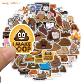 Magicalhour^^ ตุ๊กตาอิโมจิ กันน้ํา สําหรับตกแต่งกระเป๋าเดินทาง โน้ตบุ๊ก 60 ชิ้น