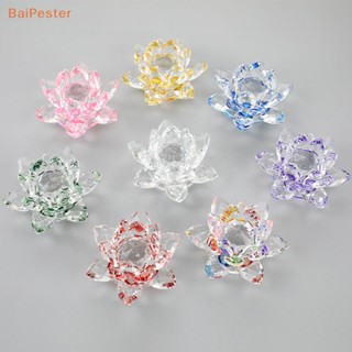 [BaiPester] ที่ทับกระดาษ รูปดอกบัว คริสตัล ขนาด 80 มม. สําหรับตกแต่งบ้าน