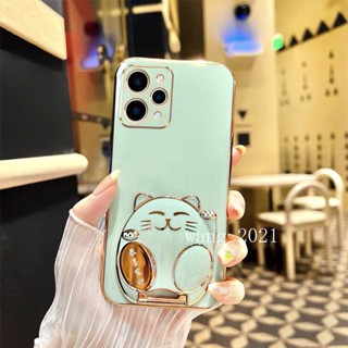 พร้อมส่ง เคสโทรศัพท์มือถือแบบนิ่ม ลายแมวน่ารัก พร้อมขาตั้ง คุณภาพสูง แฟชั่นหรูหรา สําหรับ Redmi 12 4G 13 Ultra 12 4G