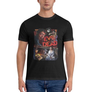 เสื้อยืด ผ้าฝ้ายแท้ พิมพ์ลาย Evil Dead คุณภาพสูง สําหรับผู้ชาย