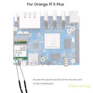 Fun อะแดปเตอร์การ์ดไร้สาย WIFI RTL8852BE PCIE+USB Wifi6 BT5 2 สําหรับ Orange Pi 5 Plus