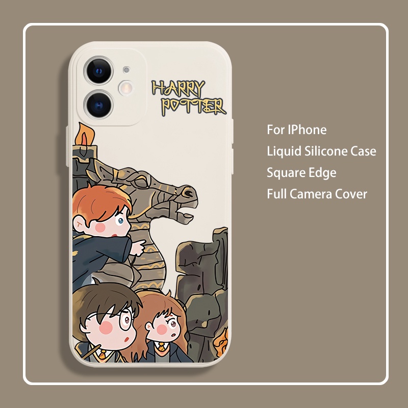 เคสซิลิโคนนิ่ม ลายแฮรี่พอตเตอร์ สําหรับ IPhone 12 13 Pro Max X Xr Xs 11 14 15 Pro Max Se2020 7 8 Plus 13 Mini
