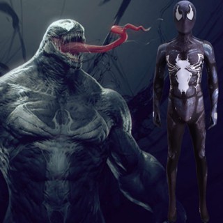 Venom cos ชุดบอดี้สูทคอสเพลย์ ตัวละคร Venom สําหรับปาร์ตี้ฮาโลวีน