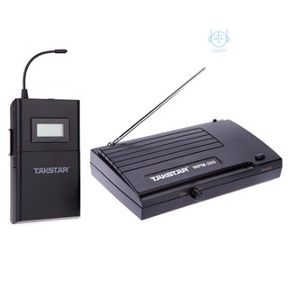 [พร้อมส่ง] Takstar WPM-200 UHF ชุดหูฟังสเตอริโอไร้สาย หน้าจอ LCD 6 ช่องทาง ระยะ 50 เมตร