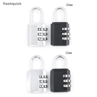 Flashquick กุญแจล็อครหัส 3 หลัก รีเซ็ตได้ สําหรับโรงเรียน ยิม