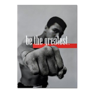 โปสเตอร์ภาพจิตรกรรมฝาผนัง ผ้าแคนวาส ลายนักมวย Muhammad Ali Motivational Qoutes สําหรับตกแต่งผนังบ้าน