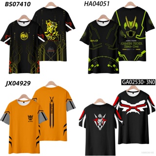 เสื้อยืดแขนสั้นลําลอง พิมพ์ลายการ์ตูนอนิเมะ Fash Kamen Rider Zero-One 3 มิติ พลัสไซซ์ สําหรับผู้ชาย และผู้หญิง