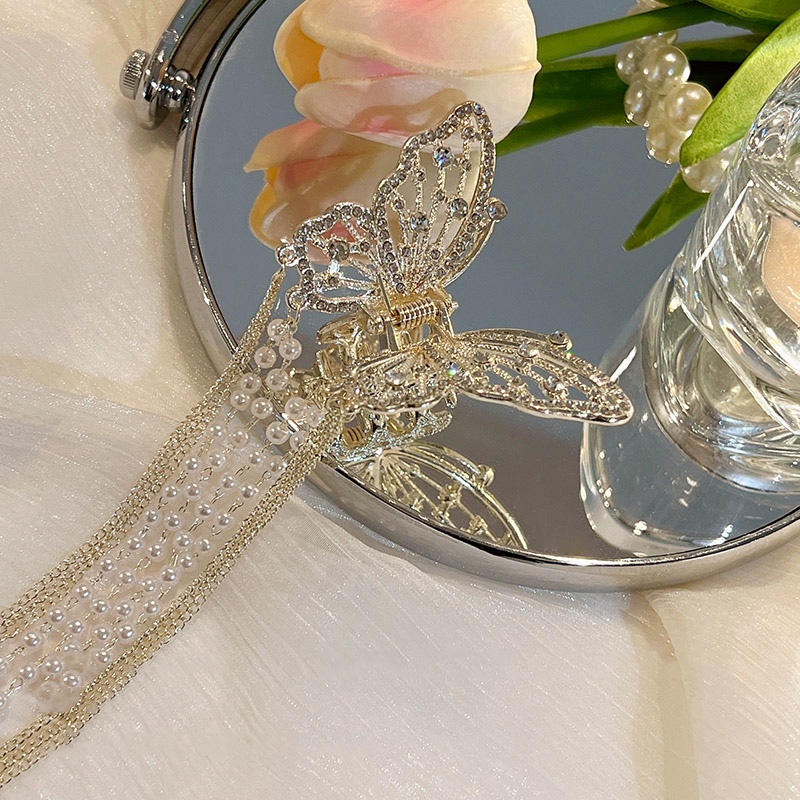 ที่หนีบผม ประดับโบว์ แต่งพู่ สีทอง สไตล์เกาหลี หรูหรา ระดับไฮเอนด์ - รูปที่ 5