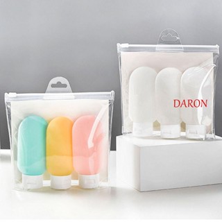 DARON ชุดขวดรีฟิล 60 มล. พลาสติก โลชั่น ซิลิโคน แชมพู เจลอาบน้ํา เครื่องสําอาง คอนเทนเนอร์