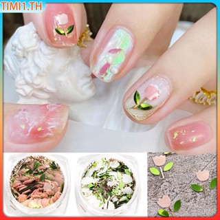 สติ๊กเกอร์ติดเล็บ 3d 2023 New Nail Art Jewelry Internet Celebrant Popular Ultra-thin Tulip Petal Nail Art Diy Sequins Bottled | ซื้อทันที เพิ่มลงในรถเข็น เวลา1