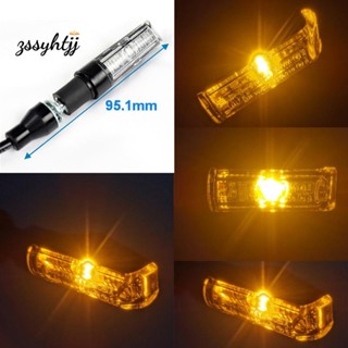 หลอดไฟเลี้ยว LED อลูมิเนียมอัลลอยด์ สว่างมาก สไตล์เรโทร สําหรับรถจักรยานยนต์ 2 ชิ้น