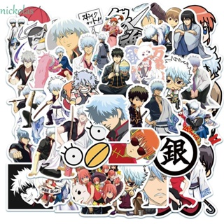 NICKOLAS Gintama สติกเกอร์ ลายกราฟฟิตี้ มีกาวในตัว สําหรับติดตกแต่งแล็ปท็อป กระเป๋าเดินทาง สเก็ตบอร์ด