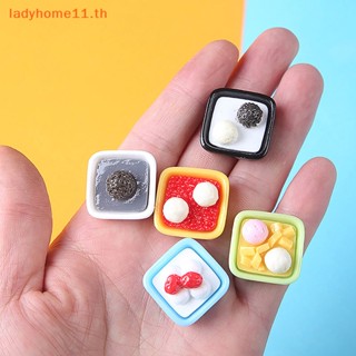 Onelady โมเดลเค้ก ขนมหวานจําลอง 1/12 อุปกรณ์เสริม สําหรับตกแต่งบ้านตุ๊กตา 5 ชิ้น