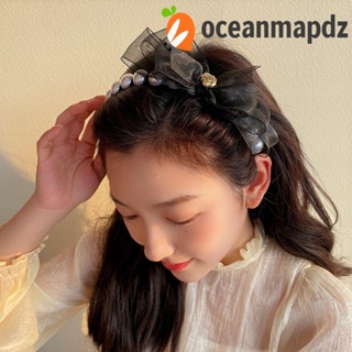 OCEANMAPDZ ที่คาดผม ผ้าตาข่าย สไตล์เกาหลี ฤดูร้อน นางฟ้า เครื่องประดับผม เจ้าหญิง ที่คาดผม ที่คาดผม สไตล์เกาหลี ห่วงผม