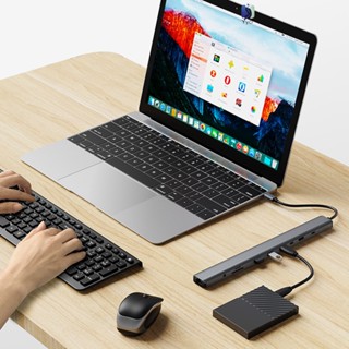 10-in-1 Type-C แท่นวางรูปตัว I ป้องกันหลายชั้น USB Extender สําหรับสํานักงาน บ้าน การศึกษา