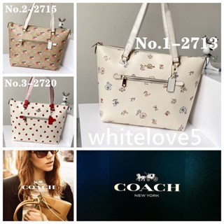 Gallery Tote F2713 F2715 F2720 กระเป๋าสะพายข้าง COAC H กระเป๋าถือ  ถุงช้อปปิ้งซิป