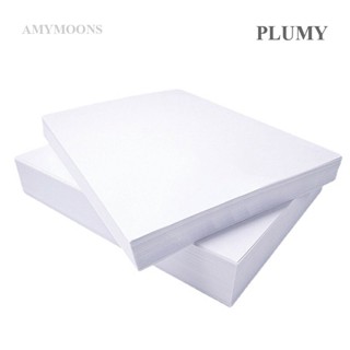 Plumy แผ่นฟิล์มกระดาษ แยกเพชร สีขาว ขนาด A4 A5 A6 DIY 50 แผ่น