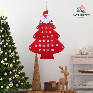 TAYLOR2PV ปฏิทินซานตาคลอส สโนว์แมน สําหรับตกแต่งบ้าน ต้นคริสต์มาส