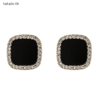 Tatain Cubic Zirconia ต่างหูสตั๊ด ประดับคริสตัล พลอยเทียม เครื่องประดับ สําหรับงานแต่งงาน