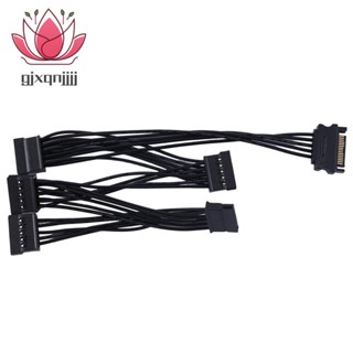 สายเคเบิลแยกพาวเวอร์ซัพพลาย 4Pin IDE 1 เป็น 5 SATA 15Pin สําหรับ PC Sever 18AWG 4-Pin เป็น 15-Pin DIY