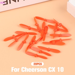 (KFL) อะไหล่ใบพัด 20 ชิ้น สําหรับเฮลิคอปเตอร์บังคับ Cheerson CX 10 Mini