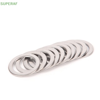 Superaf ขายดี แหวนสเตนเลส สําหรับแป้นเหยียบจักรยาน 10 ชิ้น