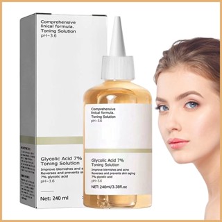 Glycolic Acid Toning Glycolic Acid 7 โทนเนอร์ขัดผิวหน้า 100 มล. / 240 มล. สําหรับผิวหน้า ฝ้า joltth