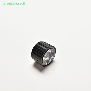 Greatshore เลนส์ไฟ LED 120 องศา 1W 3W พลังงานสูง พร้อมสกรู 20 มม. สีดํา 10 ชิ้น TH