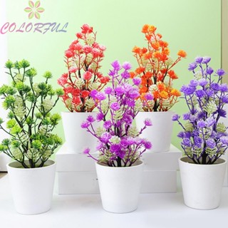 【COLORFUL】Artificial Plants Bright Colorful Decoration Dining Table Garden Plastic