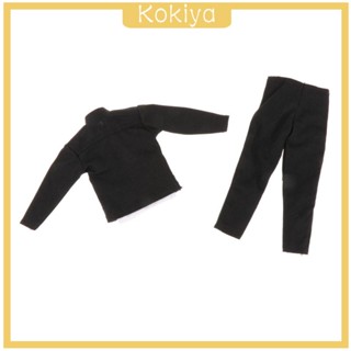 [Kokiya] เสื้อกั๊กแจ็กเก็ต กางเกง 1/12 แฟชั่น สําหรับตุ๊กตา 6 นิ้ว 3 ชิ้น