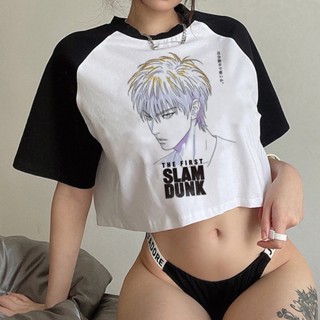 เสื้อครอปท็อป ลาย Slam Dunk fairycore 90s สไตล์วินเทจ 2000s 90s สําหรับผู้หญิง