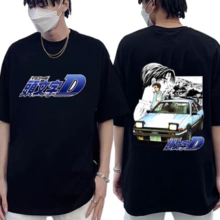 เสื้อยืด พิมพ์ลายอนิเมะ Initial D Drift Ae86 Racing Car Takumi Fujiwara R34 Skyline Gtr Jdm สไตล์ญี่ปุ่นวินเทจ