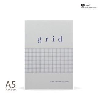 สมุดโน้ต Grid CNB119 ปกเทา