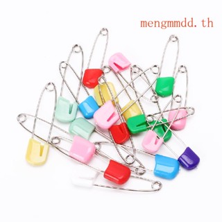 Mengt 20 ชิ้น เด็กทารก เด็กทารก ผ้าผ้าอ้อม Pins ความปลอดภัยล็อคที่ใส่ที่มีสีสัน