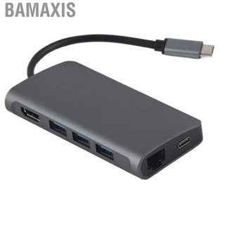 Bamaxis Type C To Hub RJ45 8 In-1 Multi Function USB Docking Station For Note FSO