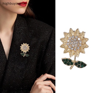 [highbuying] แฟชั่น พลอยเทียม ดอกทานตะวัน เข็มกลัด Pin ผู้หญิง เครื่องประดับ งานแต่งงาน ปาร์ตี้ เครื่องประดับใหม่ พร้อมส่ง