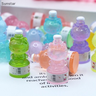 Sunstar 1 ชิ้น ขวดการ์ตูนแมวเรืองแสง ไมโครภูมิทัศน์ ฉ่ํา ตกแต่ง DIY ดี