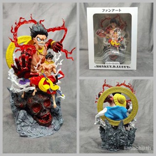 ฟิกเกอร์ One Piece GK Burn Wind Wano Country Fudo Mingwang ลูฟี่ ขนาดเล็ก บรรจุกล่อง TXUT