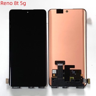 6.7amoled แผงหน้าจอสัมผัสดิจิทัล LCD สําหรับ oppo reno 8t 5g CPH2505