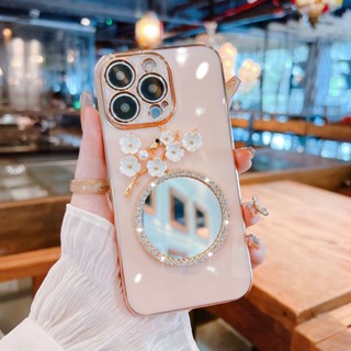 เคสโทรศัพท์มือถือ แบบนิ่ม ลายดอกพลัม สําหรับ Apple 14promax 13 12 11pro 6 78 Plus XSMAX