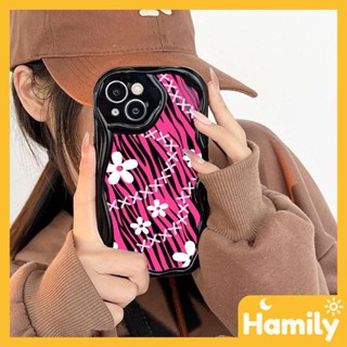 iPhone 11 Case Soft TPU Curved Wave Case Glossy Black Irregular Stripes Flower Camera Protection Shockproof Compatible with iPhone 14 13 12 11 pro max 7 8 plus x xs xr