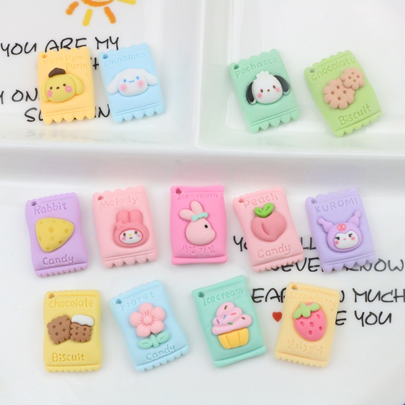 เครื่องประดับ ต่างหูเรซิ่น รูปการ์ตูนสัตว์เลี้ยงน่ารัก สีแคนดี้ แบบสร้างสรรค์ diy