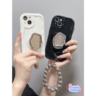 เคสโทรศัพท์มือถือ ซิลิโคนนิ่ม พร้อมสายคล้อง ประดับลูกปัดเงิน สําหรับ Vivo S1 Y20 Y20i Y20S Y20A Y11S Y12S Y30 Y15A Y15S Y19 Y17 Y15 Y15 Y3S IQOO NEO 5 5S 7 6 SE