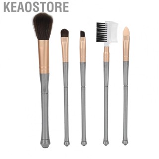 Keaostore Makeup Brush Kit Easy Carry Comfortable Handle Soft Fiber Bristles Eye Shadows for Travel